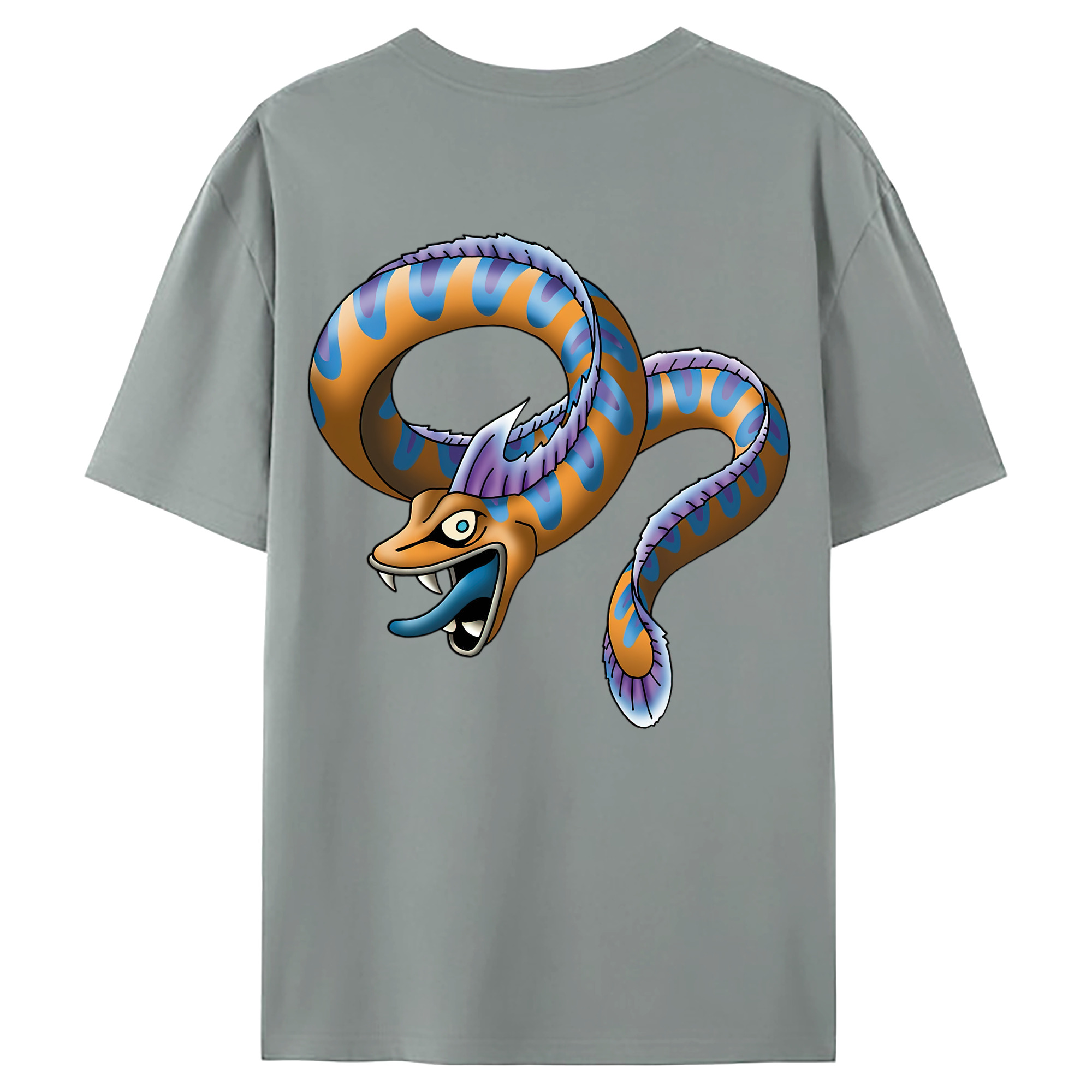 （画像用） ドラゴンクエスト Doragon Kuesuto Dragon Quest 綿100％ メンズ半袖Tシャツ（バックプリント） 通気性